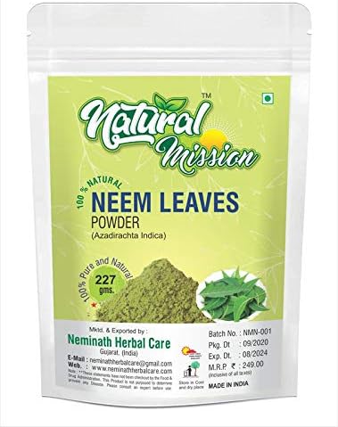 natural mission 印度楝树叶粉 (azadirachta indica) 天然无毛刺透明